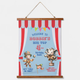 Groot Top Circus Thema Verjaardag Hangend Wandkleed