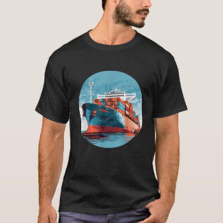 Groot transportschip voor Cargo Container Ships Lo T-shirt