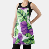 Groot Tropisch Paarse Plant Schort (Insitu)