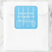 Groot Uit de keuken van kookgerei stickers (Tas)