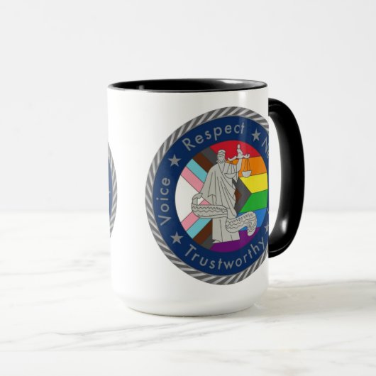 Groot uit om Mok van LGBT-contact te beschermen (Voorkant rechts)