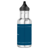 Groot Uitstekend Jouw naam Ocean Blue White Custom Waterfles (Rechts)