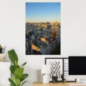 Groot Uitzicht over de wijk Balvanera Poster (Thuiskantoor)