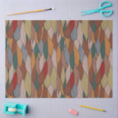 Groot uniek patroon met roze Oranje bruin groen Tissuepapier (Craft)