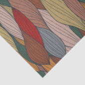 Groot uniek patroon met roze Oranje bruin groen Tissuepapier (Detail)