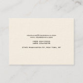 Groot Unieke Signature Cream Visitekaartje (Achterkant)