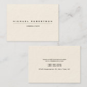 Groot Unieke Signature Cream Visitekaartje (Voorkant / Achterkant)