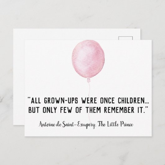 Groot Ups Quote Briefkaart (Voorkant / Achterkant)