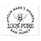 Groot Uw Logo Leuke Homblebee Honey Zelfgemaakt Rubberstempel (Afrduk)