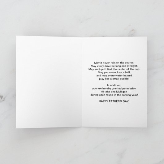 Groot vaderdag, - grootvader, het SpeelGolf van de Kaart (Binnen)