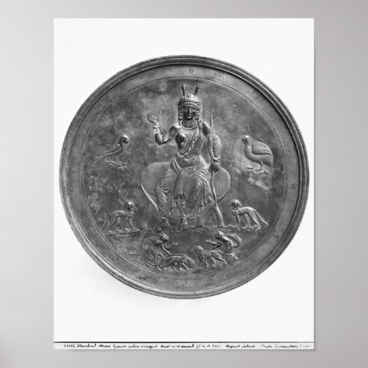 Groot vaderland dat een godin afschildert poster (Voorkant)