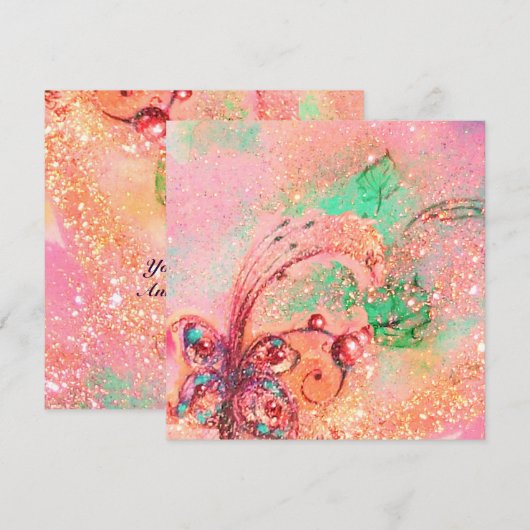 GROOT VAN HET VERLIEST SCHADOWS, MAGISCHE BUTTERFL KAART (Voorkant / Achterkant)