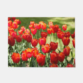 Groot veld rode tulpen deurmat (Voorkant)