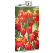 Groot veld rode tulpen heupfles (Rechts)