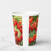 Groot veld rode tulpen papieren bekers (Rechts)
