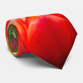 Groot veld rode tulpen stropdas (Opgerold)