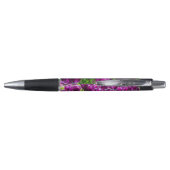 Groot veld van paarse tulpen pen (Achterkant)