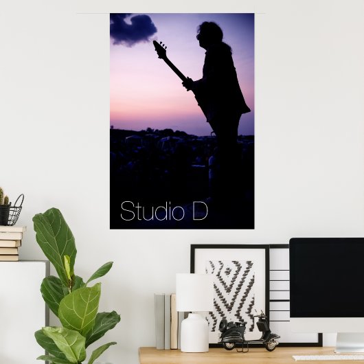 Groot venster 1 poster (Thuiskantoor)