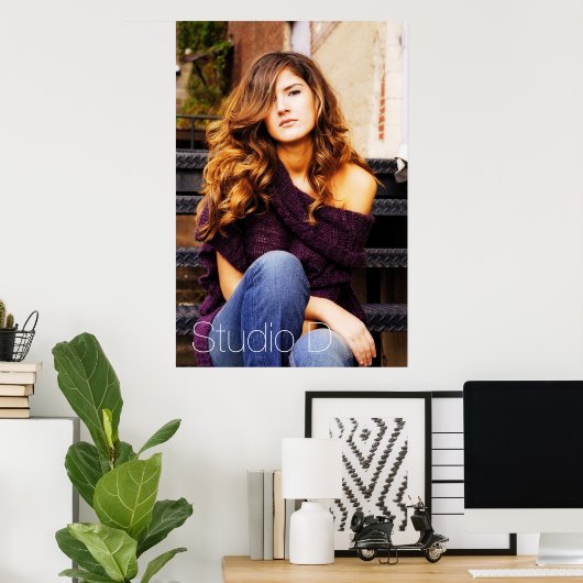 Groot venster 3 poster (Thuiskantoor)