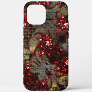 Groot verband tussen vreemd fractal over verouderd Case-Mate iPhone case