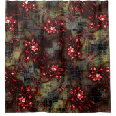 Groot verband tussen vreemd fractal over verouderd douchegordijn (Voorkant)