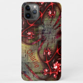 Groot verband tussen vreemd fractal over verouderd iPhone hoesje (Achterkant)