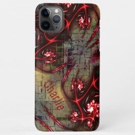 Groot verband tussen vreemd fractal over verouderd iPhone 11Pro max hoesje