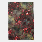 Groot verband tussen vreemd fractal over verouderd theedoek (Verticaal)