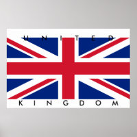Groot Verenigd Koninkrijk Vlag Poster Verenigd Kon