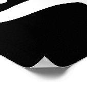 Groot Verkoopteken, 18x24 Zwart-wit Verkoop Poster (Hoek)