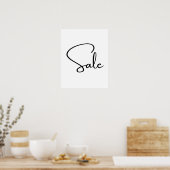 Groot verkoopteken, boetiekverkoop poster (Keuken)