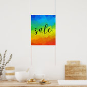 Groot verkoopteken, kleurrijke detailhandelverkoop poster (Keuken)