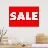 Groot verkoopteken poster (Keuken)