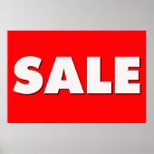 Groot verkoopteken poster (Voorkant)