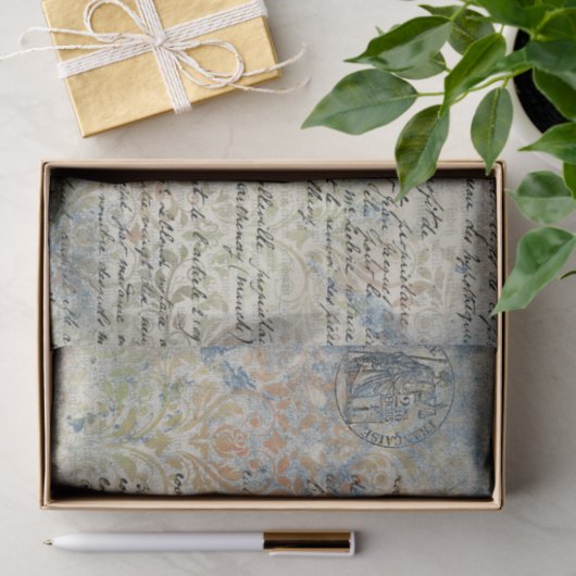 Groot vervormd script tissuepapier (Geschenk)