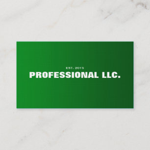Groot, vet, gemakkelijk leesbaar groen visitekaart visitekaartje
