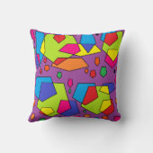 Groot vet kleurrijk ontwerp schattig kussen paarse (Achterkant)