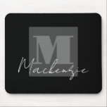 Groot vet monogram muismat<br><div class="desc">Grote Bold Monogram gepersonaliseerde mousepad.</div>