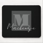 Groot vet monogram muismat<br><div class="desc">Grote Bold Monogram gepersonaliseerde mousepad.</div>