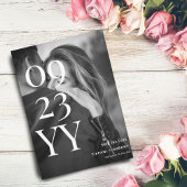 Groot vet script Sla de datum fotokaart op Save The Date