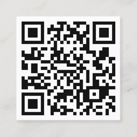Groot Visitekaartje QR-code Square (Voorkant)