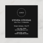 Groot Visitekaartje QR-code Square (Achterkant)