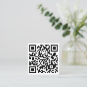 Groot Visitekaartje QR-code Square (Staand voorkant)