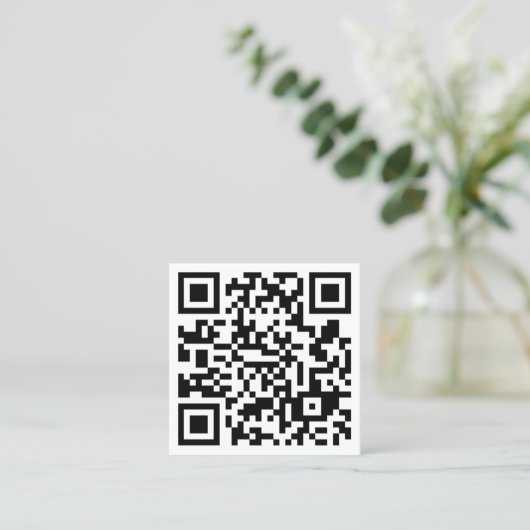 Groot Visitekaartje QR-code Square (Staand voorkant)