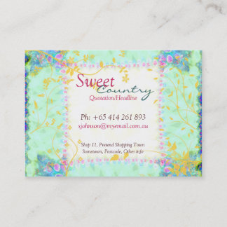 Groot Visitekaartje van de patchwork in een land m