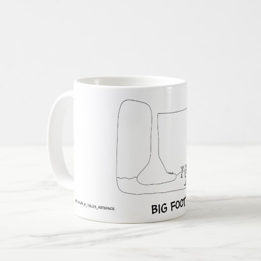 GROOT VOET-Mok Koffiemok (Voorkant links)