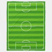 Groot voetbalveld / Football Pitch Fleece Blanket (Voorkant)