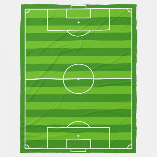 Groot voetbalveld / Football Pitch Fleece Blanket (Voorkant)