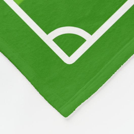 Groot voetbalveld / Football Pitch Fleece Blanket (Hoek)