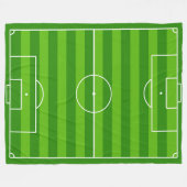 Groot voetbalveld / Football Pitch Fleece Blanket Deken (Voorkant (Horizontaal))